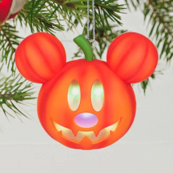 Hallmark Other - Hallmark Disney Mickey Mouse Mysterious Mickey Jack-o'-Lantern Ornament
